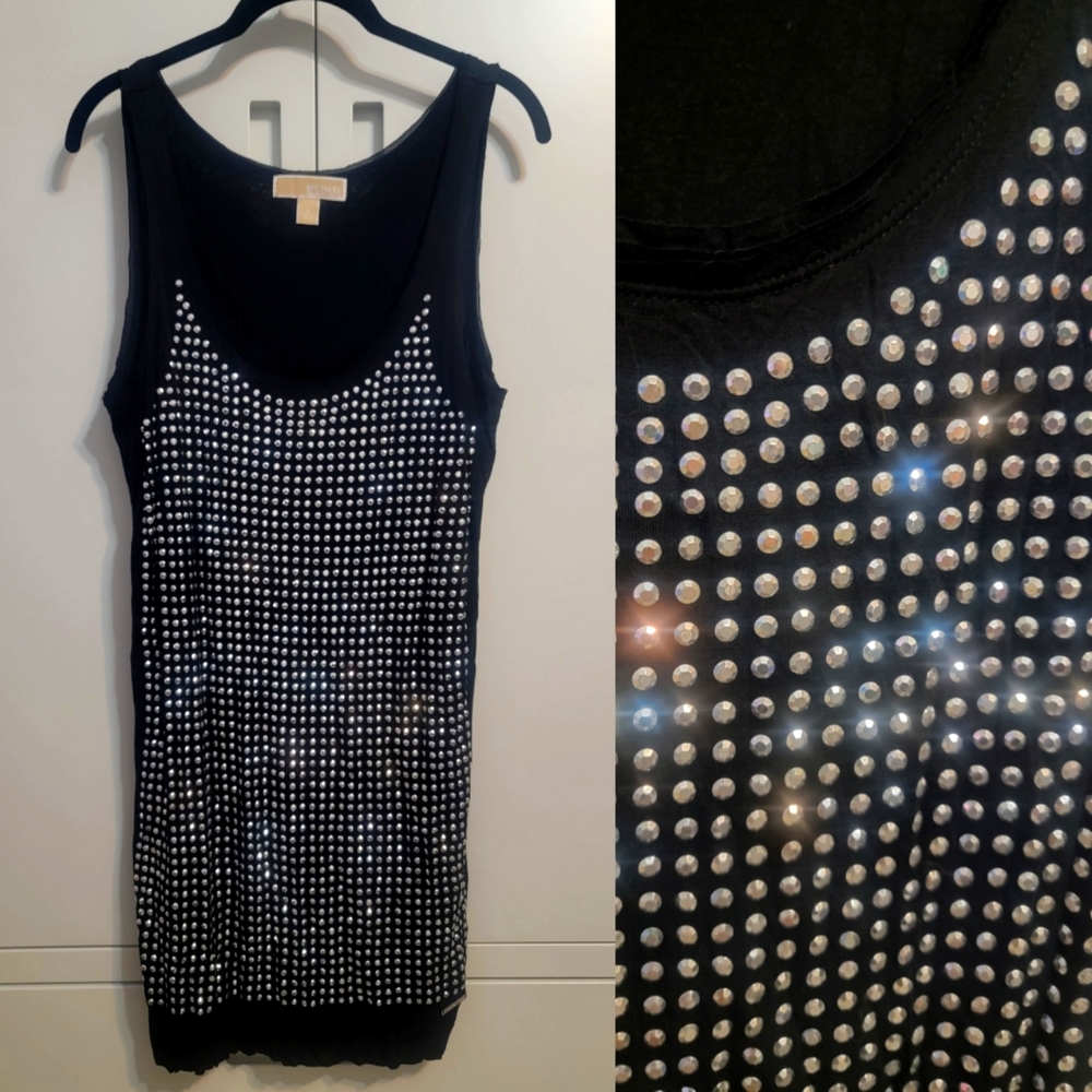 MICHAEL Michael Kors Sparkly Black Soft Dress